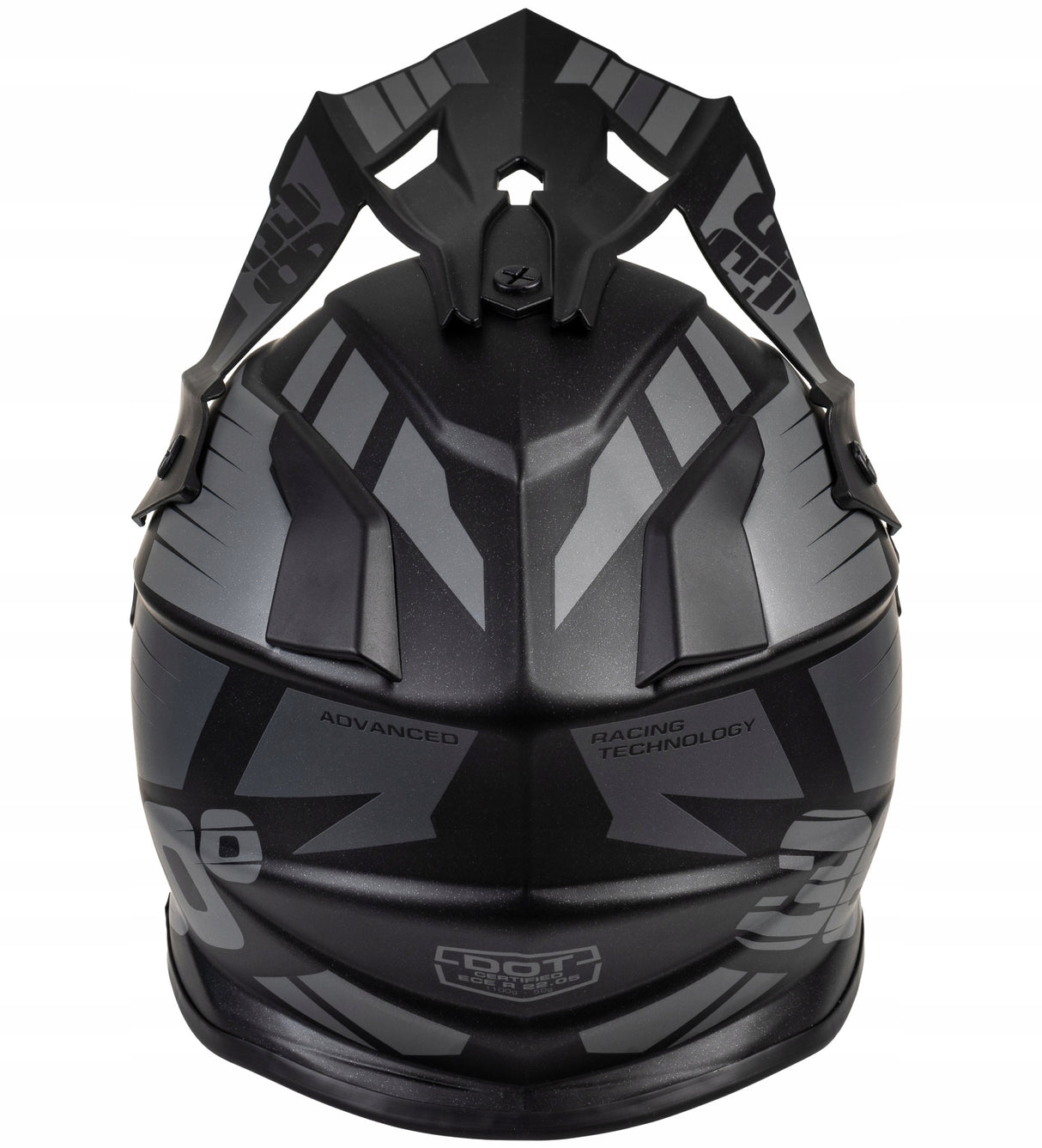 Kask Cross Enduro S EU Homologacja Lekki MTB Quad Rower Czarny Szary