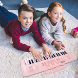 Organy Elektryczne Pianino Keyboard Mikrofon dla Dzieci 37 Klawiszy