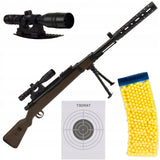Karabin Snajperski z Lunetą na Kulki Laser Zestaw 800 Kulek Pistolet 101 cm