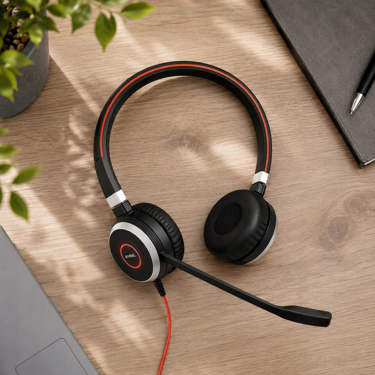 Słuchawki Nauszne Jabra Evolve 40 Duo Czarne Redukcja Szumów + Pokrowiec