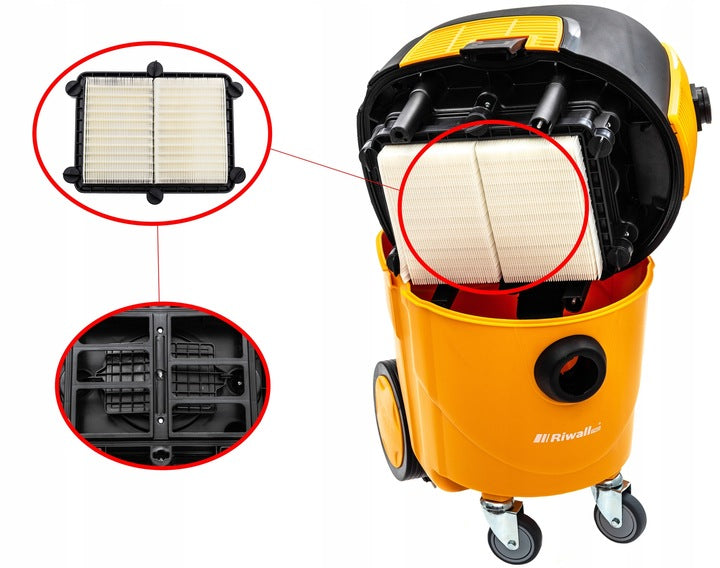 Odkurzacz Przemysłowy do Pyłu Gipsu 3600 W Z Automatycznym Otrząsaczem