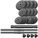 Hantle Bitumiczne Regulowane Zestaw Hantli 40kg 2x20kg Sztanga Czarna