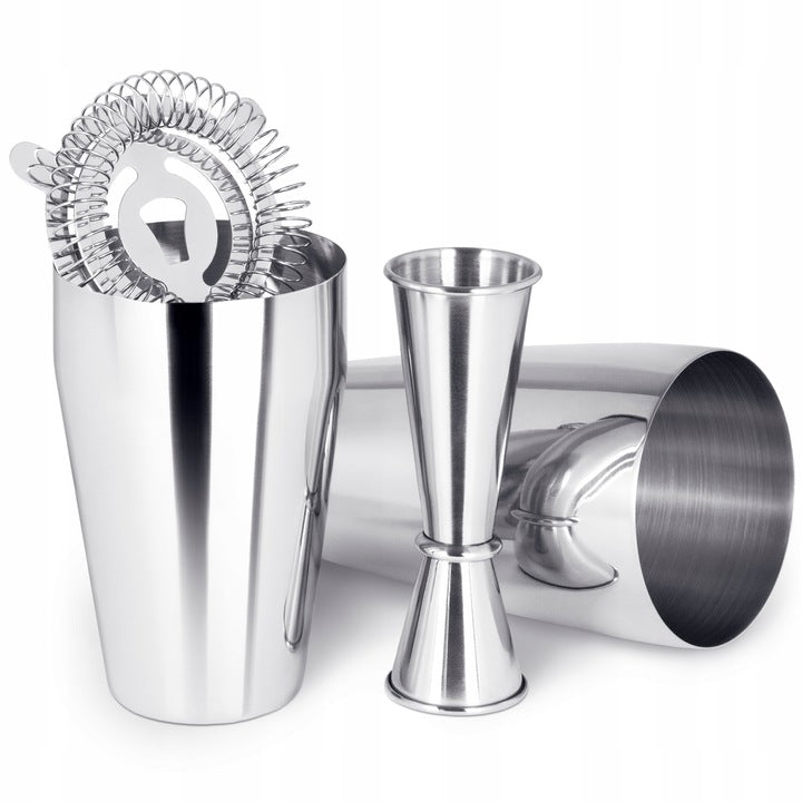 Zestaw barmański do drinków Shaker Tin-Tin Jigger POVES