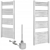 Grzejnik Łazienkowy Elektryczny Drabinka Grzałka 45x115 cm 600 W Chromowany