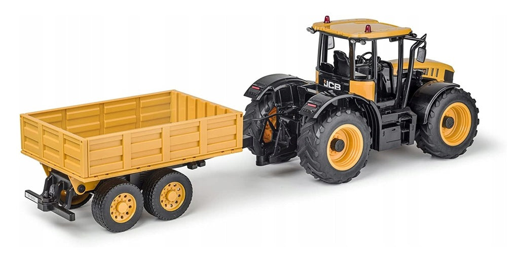 Traktor z Przyczepką Ciągnik Zdalnie Zabawkowy Żółty Sterowany Pilotem RC