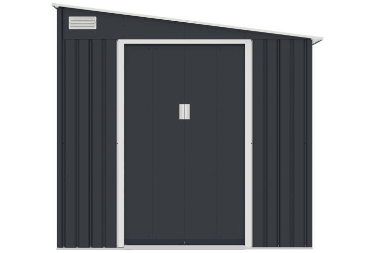 Domek Ogrodowy UNIWERSALNYM Jednospadowym Dachem Antracyt 247x311cm 7,19m²