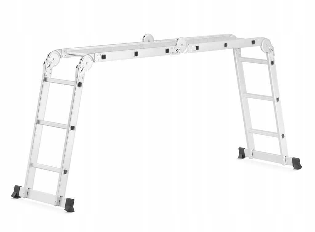 Drabina Aluminiowa Przegubowa Składana Wielofunkcyjna 4x3 + Podest