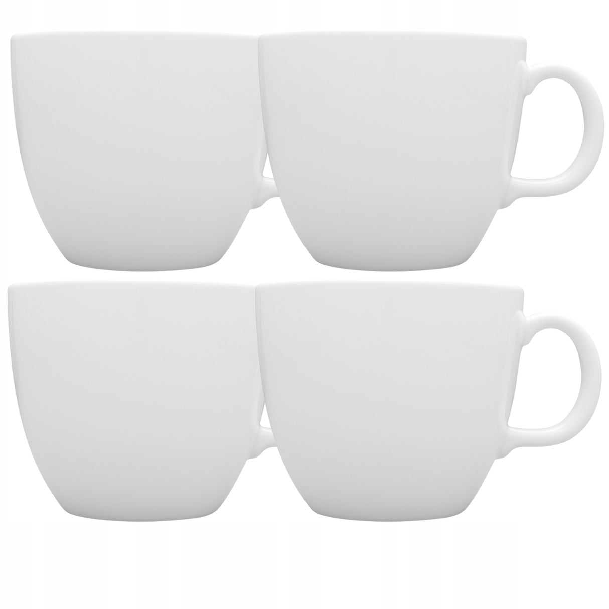 Kubek Porcelanowy 1L Biały Duży do Zupy Herbaty Kawy 4szt JUMBO