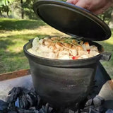Kociołek Myśliwski Żeliwny Garnek Węgierski na Ognisko Grill 10L Pojemności