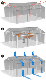 Namiot Ogrodowy Imprezowy Przemysłowy Magazynowy CAŁOROCZNY SZARY POVES 5x6