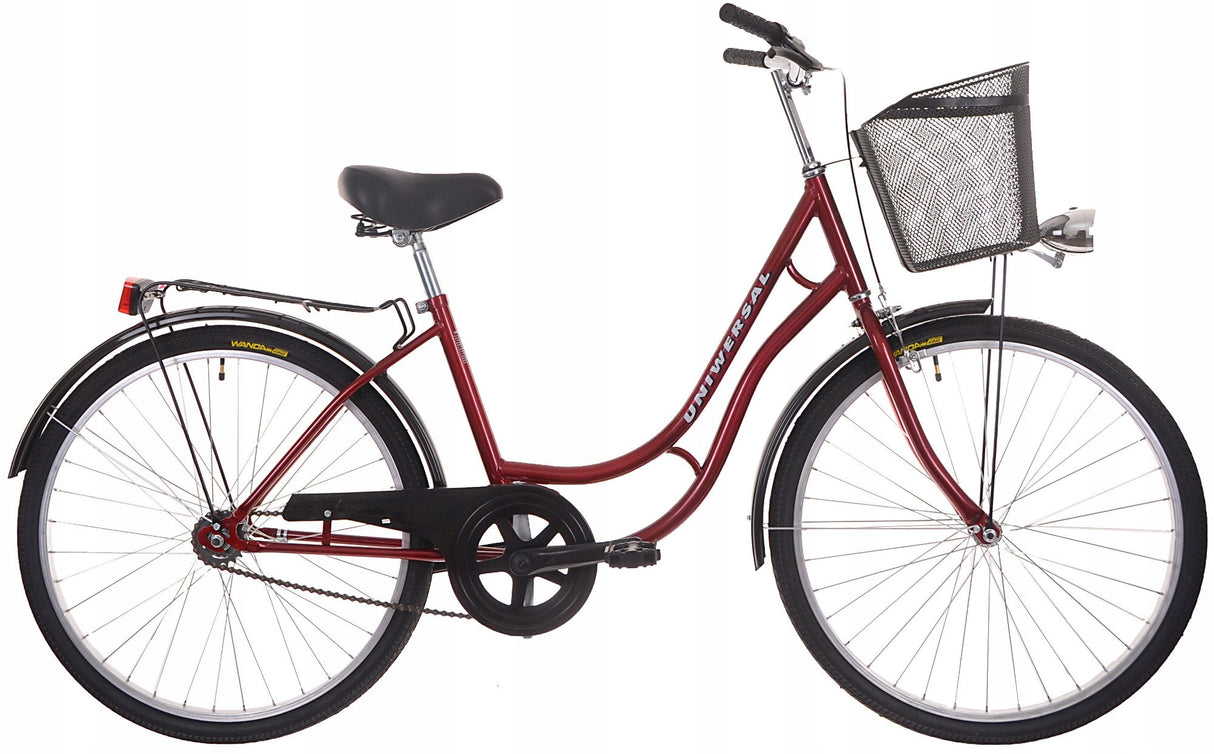 Rower Damski Męski Damka Miejski Retro + Kosz GRATIS WARIANTY Koło 26" Cali