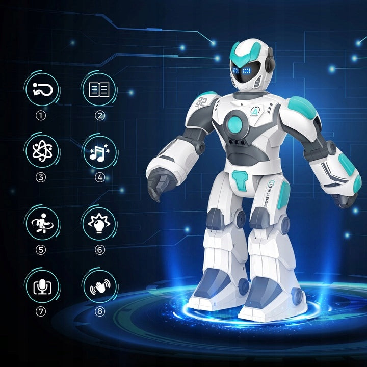 Robot Zdalnie Sterowany Gestami Mówi Tytan na Komendy USB Polsku Reaguje