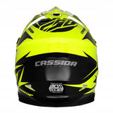 Kask Motocyklowy Cassida Cross CUP/TWO HI VIS Zielony Crossowy XS