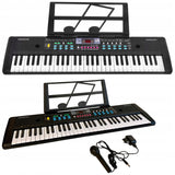 Keyboard Organy dla Dzieci Syntezator Zasilacz na Prezent Mikrofon USB