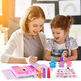 Zestaw do Makijażu Paznokci Kosmetyki Cienie Lakiery Hello Kitty dla Dzieci