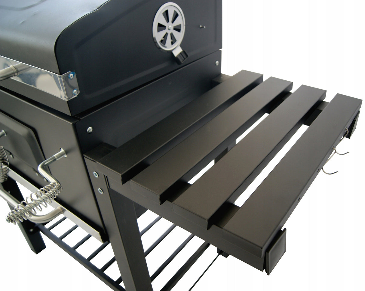 Grill Ogrodowy Węglowy Pokrywa Ruszt Popielnik Termometr Duży XXL + Gratis