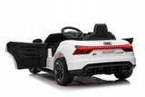 Audi E-Tron RS GT Autko na Akumulator Skóra Biały 12V 7Ah 90W dla Dziecka