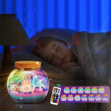 Jednorożec Kreatywny Magiczne Terrarium Zestaw dla Dzieci Lampka Nocna DIY