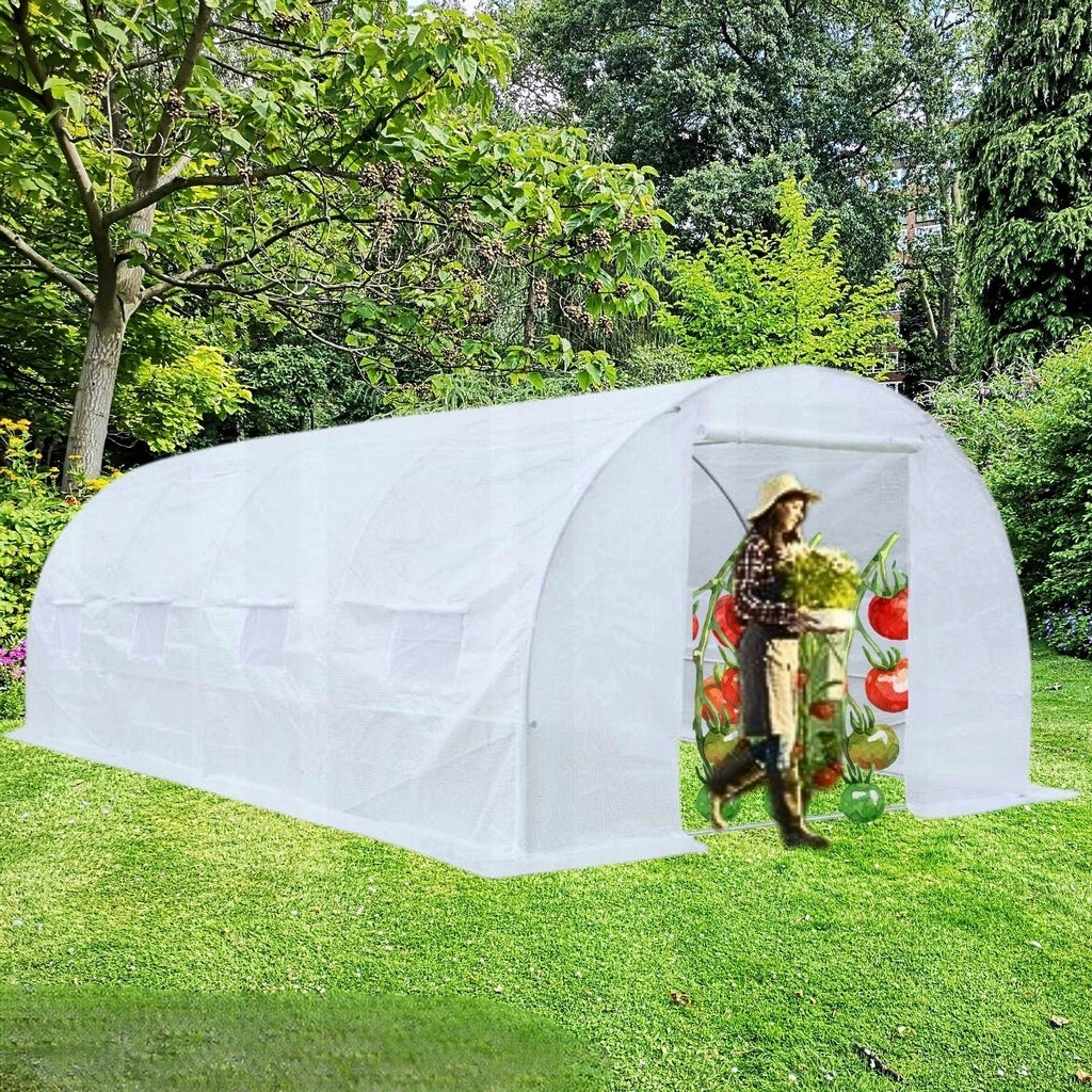 Tunel Foliowy [10m²] 4x2,5m [FOLIA ZAMIENNA] | BIAŁA |