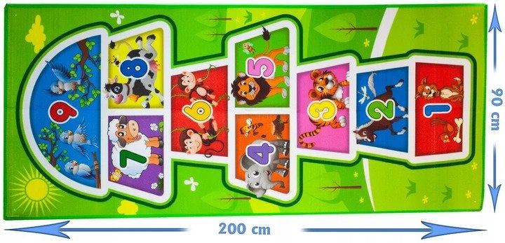 GRA W KLASY DUZA ZRĘCZNOŚCIOWA MATA DLA DZIECI KULTOWA ZABAWA DO SKAKANIA