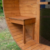 Sauna Ogrodowa Beczka ze Szwedzkiego Drewna Samodzielny Montaż 240x220 cm