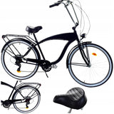 Rower Miejski Motorek Męski Rama 18" Cali Koło 28" Cali 7 Biegów WARIANTY