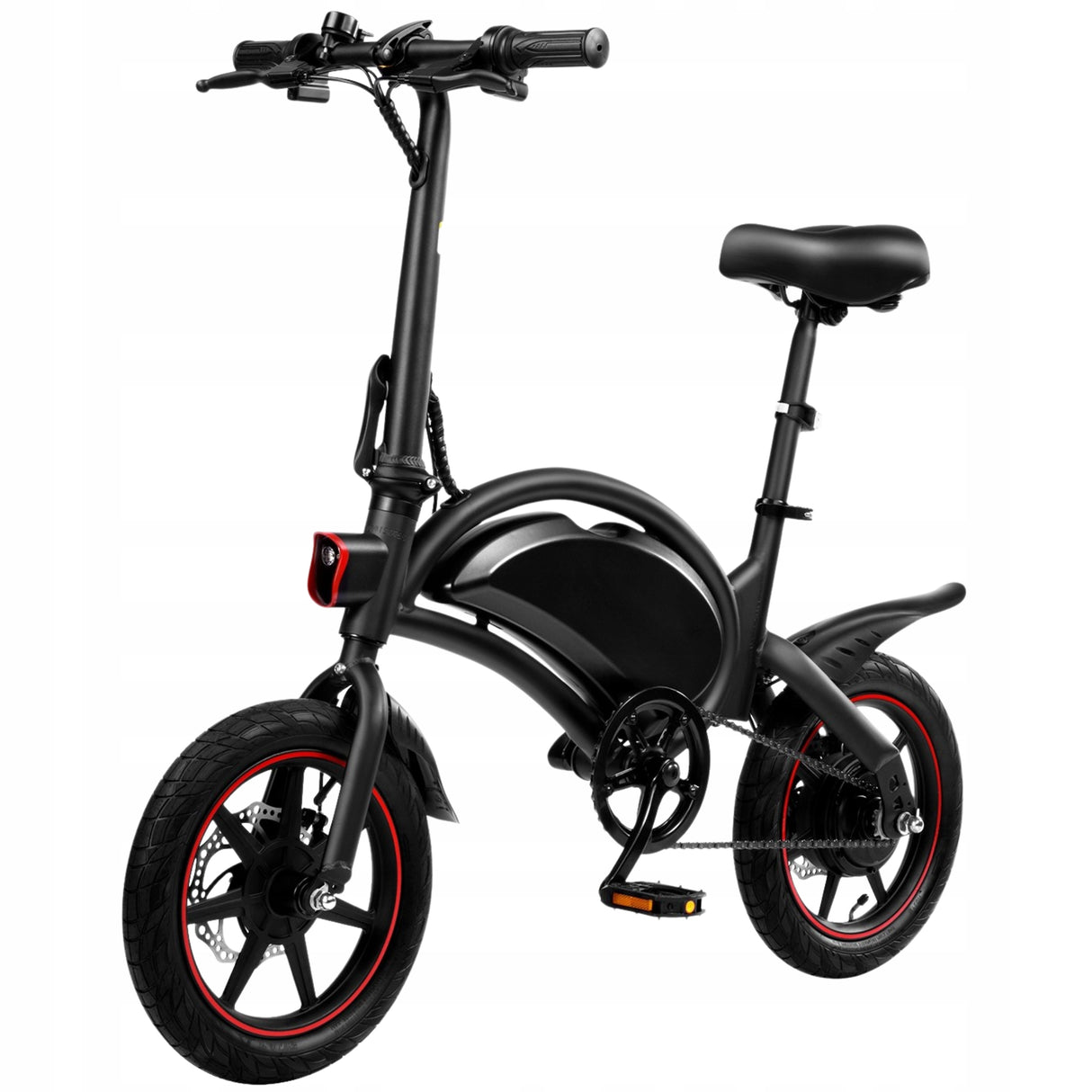 Rower Elektryczny Miejski Czarny 25km/h 10Ah 36V 250W Koło 14" Cali