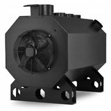 Piec z Nadmuchem Grzewczy Nadmuchowy Stalowy Piecyk Stal Czarny 45 kW