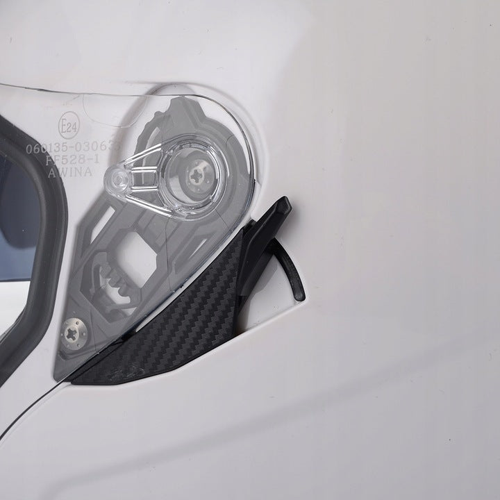 Kask Motocyklowy Otwarty Ochronny Blenda Przeciwsłoneczna Biały Rozmiar S