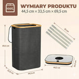 Kosz Składany 100L na Puszki Butelki Kaucyjne Segregacja + Dwie Torby