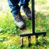 Aerator Rurkowy Ręczny Niezapychający się Widły Piaskowanie Trawnika 25 cm