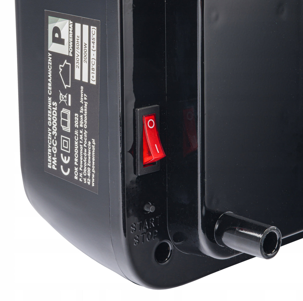 Ceramiczna Kurtyna Powietrzna 2000W z Pilotem LCD Grzanie Nawiew Timer