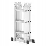 Drabina Aluminiowa Przegubowa Składana Wielofunkcyjna 4x3 + Podest