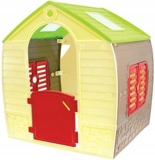 Domek Dla Dzieci Plastikowy Otwierane Drzwi I Okna 12 m+ 102 x 88 x 108 Cm
