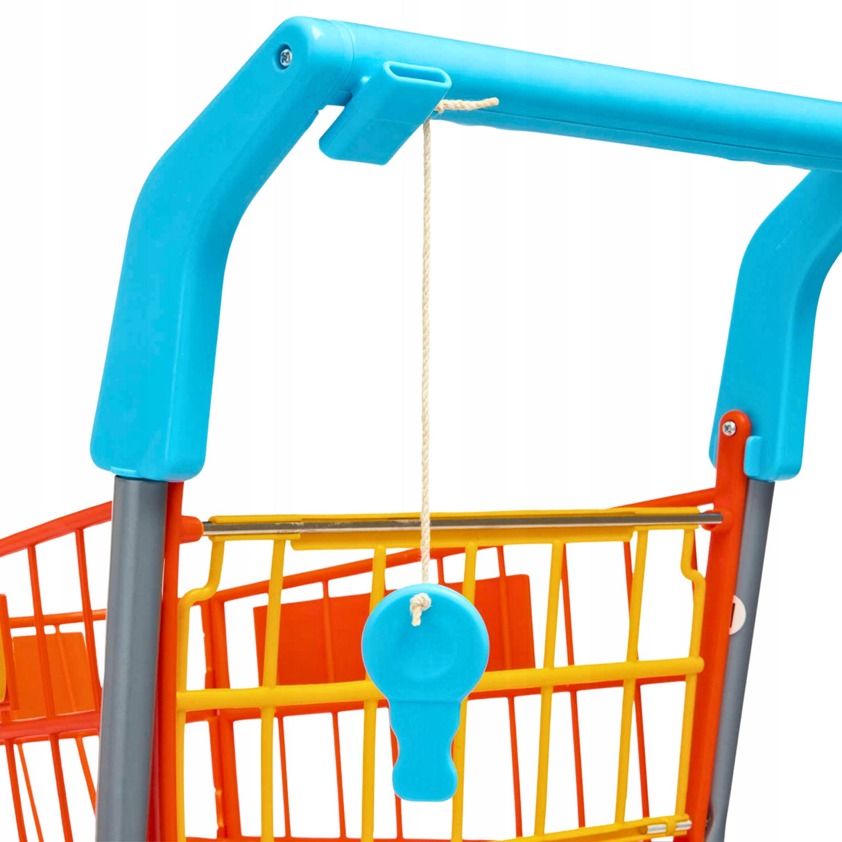 Wózek Zakupowy Supermarket Koszyk dla Dzieci Zestaw Sklepowy Akcesoria 50cm
