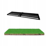 Niwelator Terenu Ręczny Grabie Z Trzonkiem Czarny Solidny 60cm x 30 cm