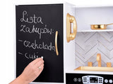 Kuchnia Kuchenka Drewniana Lodówka Kostkarka Piekarnik Zlew Duża dla Dzieci