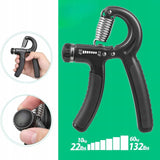Ściskacz do Ćwiczenia Dłoni Rąk Gripper z Regulacją 5-60 KG 1 Sztuka Czarny
