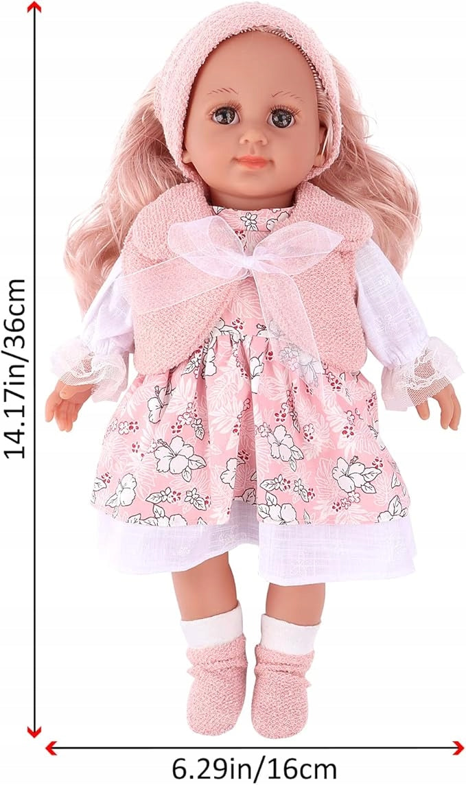 Lalka Edukacyjna z Włosami Baby Born Bobas Duża Akcesoria Zestaw Prezent