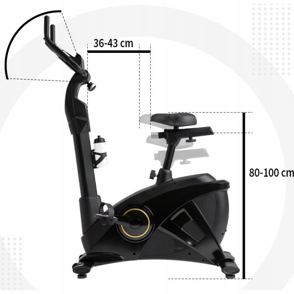 Rower Stacjonarny Elektromagnetyczny Pionowy Rowerek do Ćwiczeń Treningowy