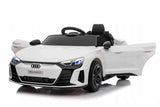 Audi E-Tron RS GT Autko na Akumulator Skóra Biały 12V 7Ah 90W dla Dziecka