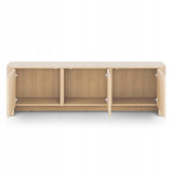 Szafka RTV Zaokrąglone Kształty Nowoczesny Design Dąb Vicenza 168x39 cm